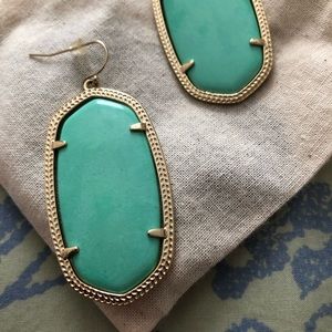 NWOT Kendra Scott Aqua drop earrings